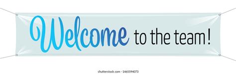 Welcome Team On Banner Stock Vector (Royalty Free) 1465594073 | Shutterstock