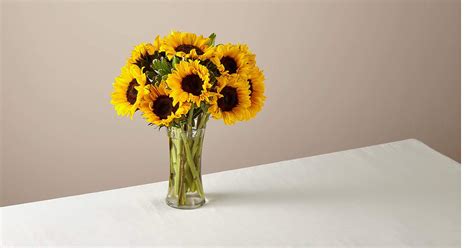 Sunflowers in vase – Order Flowers Online