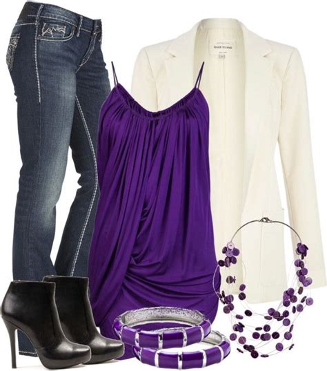 217 best Outfits-Purple images on Pinterest | Work outfits, Feminine ...