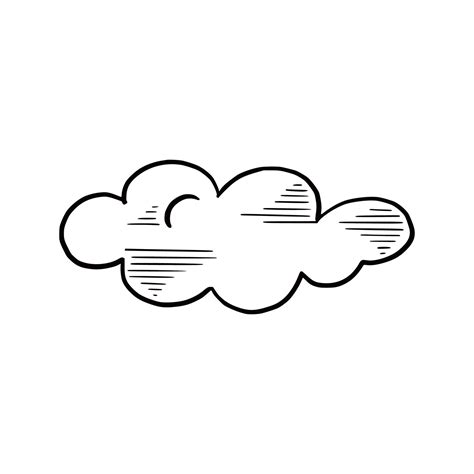 Hand drawn cloud. Doodle style. 5569255 Vector Art at Vecteezy