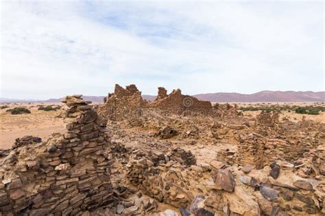 Ruins of the Ancient City in the Sahara Desert Stock Image - Image of ...