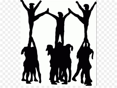 Cheerleading Stunt Basket toss Clip art - Cheer Stunt Cliparts png download - 3072*753 - Free ...