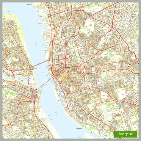 Liverpool City Centre Street Map | I Love Maps