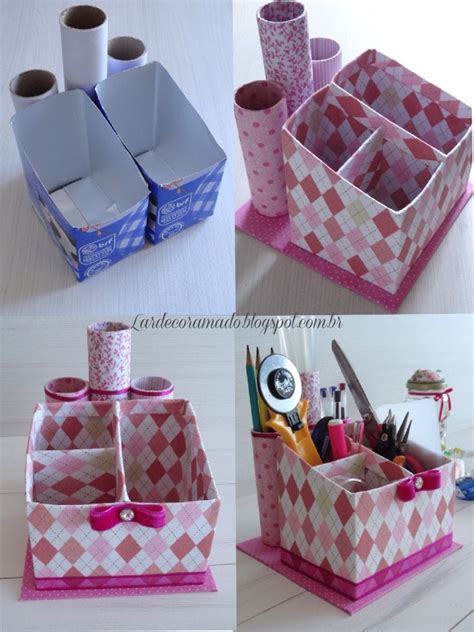 Caixa de leite! | Craft table diy, Diy cardboard, Cardboard crafts