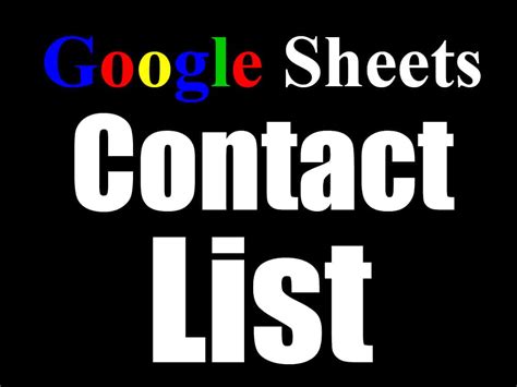 Contact list template for Google Sheets featured image | Spreadsheet Class