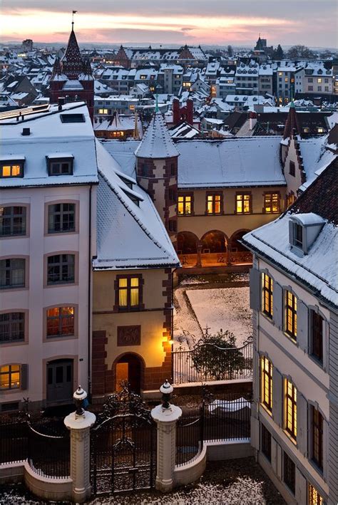 Old City Snow, Basel, Switzerland | Basel | Travel, Places to travel ...