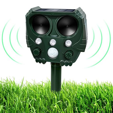 Buy Ultrasonic Animal Repeller, Solar Animal Deterrent with Motion ...