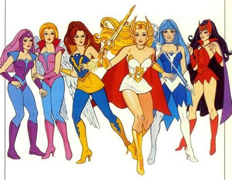 Shera and friends + Catra | She ra characters, 80s cartoons, Girl cartoon