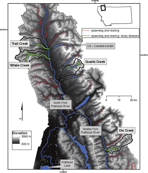 Flathead River System Map