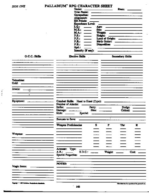 aedan janelle: RPG character sheets