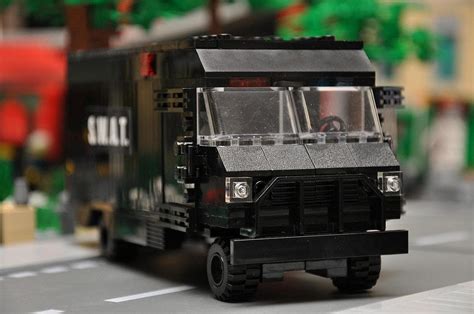 Black Custom City Police SWAT Truck Model built by ABSDistributors