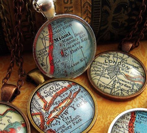 Custom Map Jewelry You Choose Worldwide City Location Map | Etsy