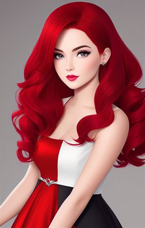 🌹 Lovely Girl Image, Girls Image, Beautiful Fantasy Art, Redhead Art ...