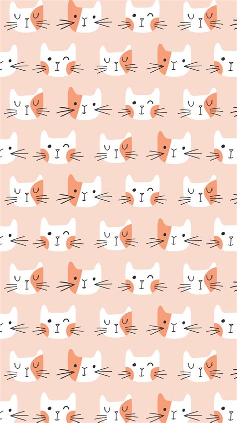 Cute Cat Pattern Wallpapers - Top Free Cute Cat Pattern Backgrounds - WallpaperAccess