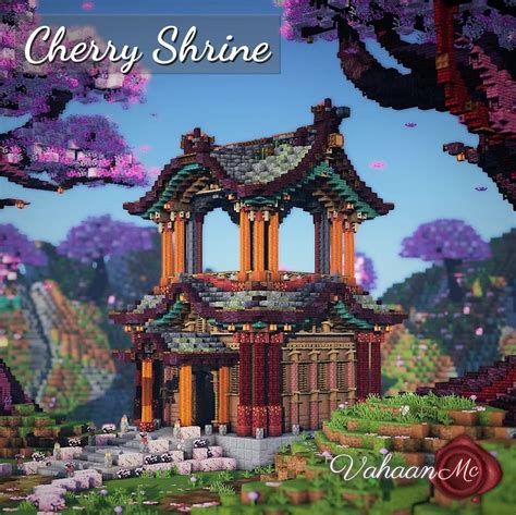 Minecraft Player Builds Incredible Cherry Blossom Shrine