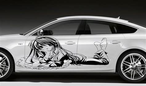 CAR VINYL ANIME STICKER GRAPHICS GIRL ON THE PILLOW D1650 | Cute cars ...