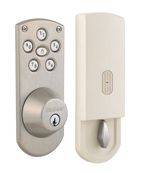 Kwikset 907 Powerbolt Electronic Deadbolt featuring SmartKey in Satin Nickel - Door Dead Bolts ...