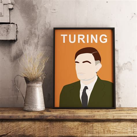 Alan Turing Print Alan Turing Poster LGBT Art WW11 - Etsy UK