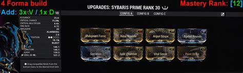 Sybaris Prime Build. Warframe Sybaris Prime Build