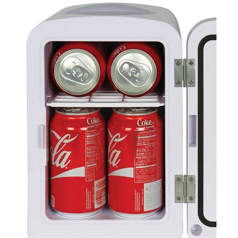 Koolatron Mirrored LED Mini Cooler/Mini Fridge for Cosmetics, Beverages, Food, or Medicines (4 ...