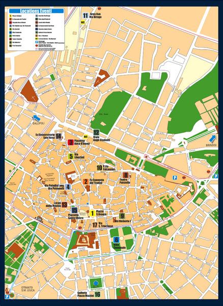 Lecce Tourist Map - Lecce Italy • mappery