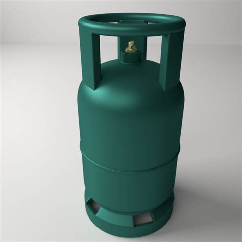 Gas Cylinder 3D Model .3ds .fbx .blend .dae - CGTrader.com