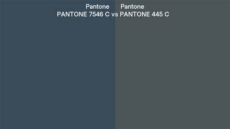 Pantone 7546 C vs PANTONE 445 C side by side comparison