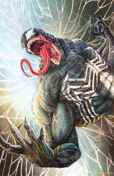 Venom Art Print Marvel Comics Eddie Brock Room Decor Tom Hardy ...