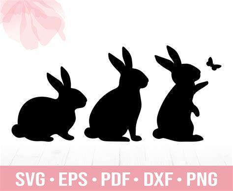 Clipart Image Easter Bunny Silhouette Svg