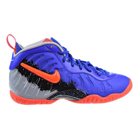 Nike Little Posite Pro GS Big Kids Shoes Racer Blue/Total Crimson ...