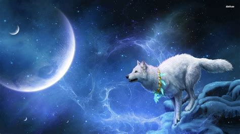 Moon Spirit | Wolf wallpaper, Fantasy wolf, Wolf art