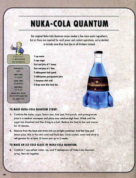 Pin by Jason Crow on fallout in 2023 | Nuka cola quantum, Nuka cola recipe, Geek food