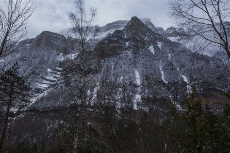 Winter in Ordesa and Monte Perdido National Park, Pyrenees, Spain Stock ...