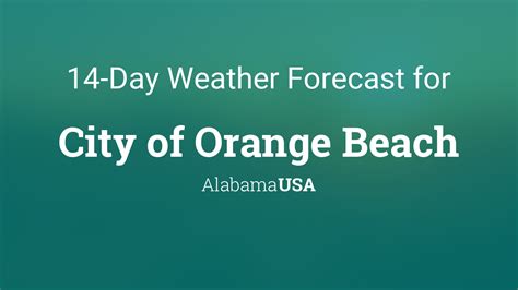 City of Orange Beach, Alabama, USA 14 day weather forecast