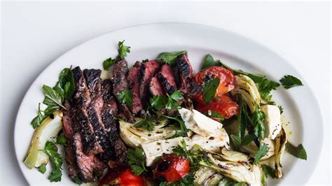 Grilled Hanger Steak with Fennel Salad Recipe | Bon Appétit