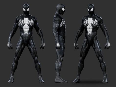 ArtStation - Spiderman - Symbiote Suit | Symbiote spiderman, Spiderman ...