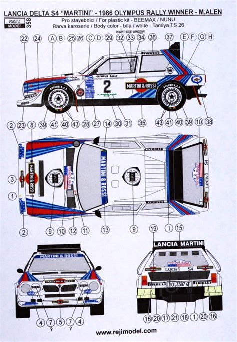 MODELIMEX Online Shop | 1/24 Lancia Delta S4 - Olympus Rally Winner ...