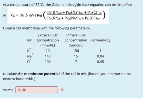 Solved At a temperature of 37 degree C, the | Chegg.com