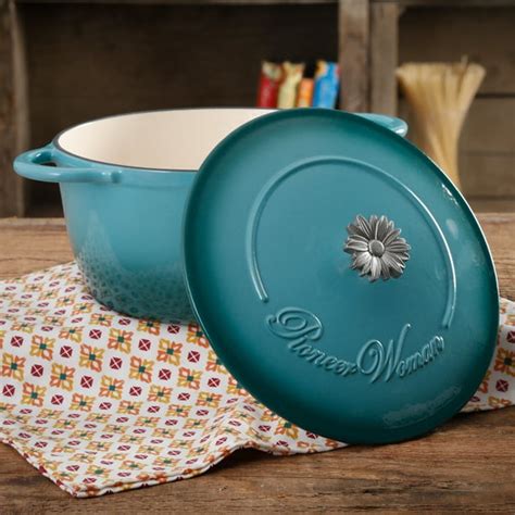 The Pioneer Woman Gradient 5 Quart Turquoise Dutch Oven, 1 Each - Walmart.com - Walmart.com