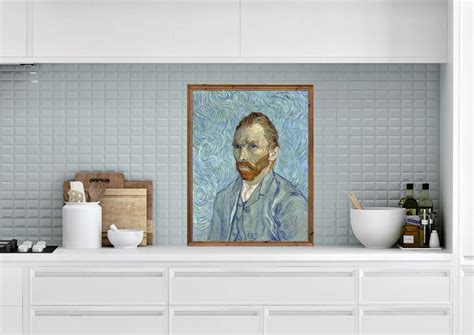 Van Gogh Self Portrait Blue Wall Art Painting PRINTABLE - Etsy