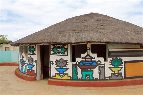 Ndebele village, house