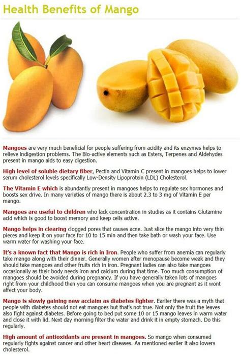 Health benefits of Mangos | Mango health benefits, Mango benefits, Health and nutrition