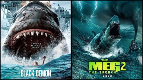 The Great Sharks Of 2023: Black Demon vs The Meg 2 - YouTube