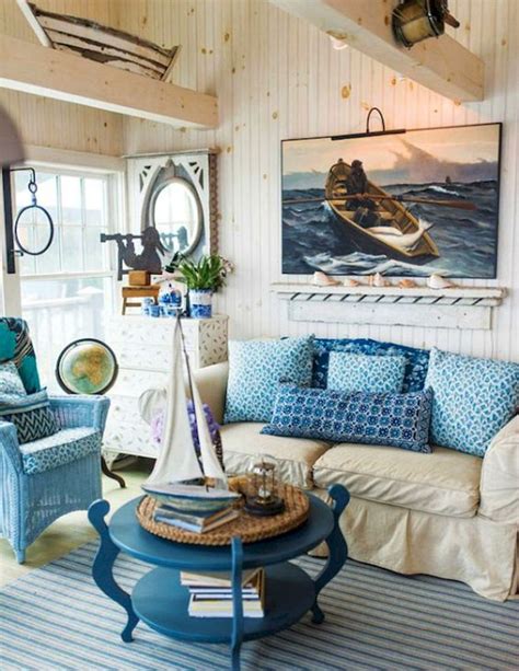 Cozy coastal living room decorating ideas (27) - roomodeling | Cottage ...