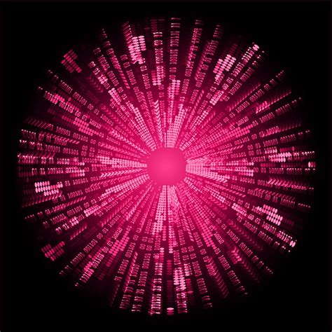 Premium Vector | Pink eye cyber circuit future technology concept background