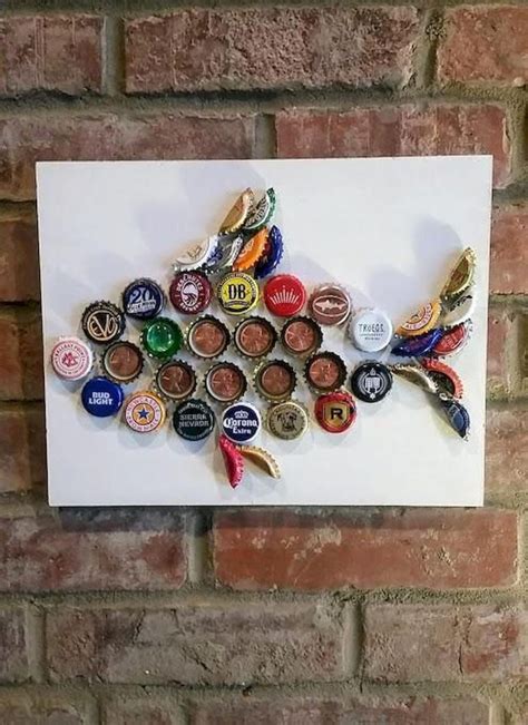 70 Amazing DIY Recycled and Upcycling Projects Ideas | Beer bottle cap crafts, Bottle cap crafts ...