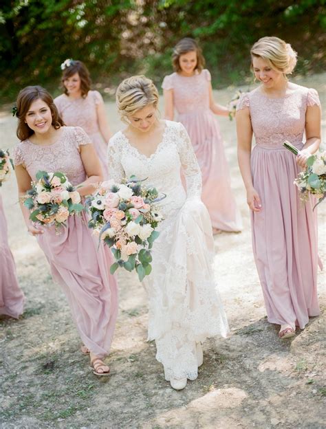 12 Budget Friendly Lace Bridesmaid Dresses You Won’t Want to Miss - Tulle & Chantilly Wedding Blog