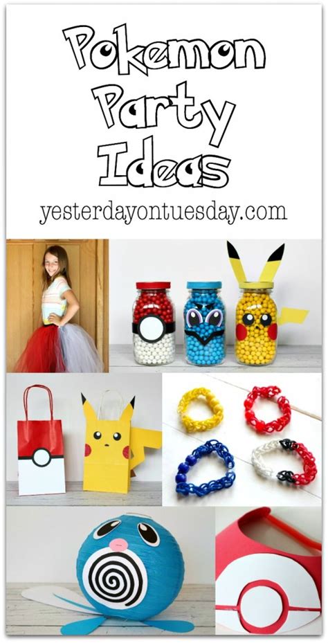 7 Pokémon Party Ideas | Yesterday On Tuesday