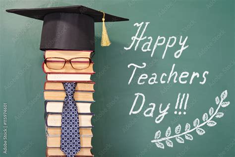 Happy teachers day funny concept Stock Photo | Adobe Stock