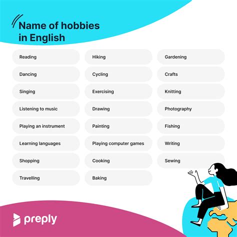 Interests And Hobbies List